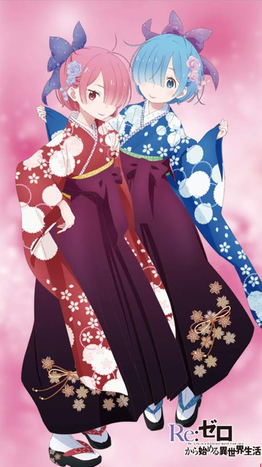 Re:ゼロから始める異世界生活 QHD(540×960)壁紙 レムとラムの袴ver